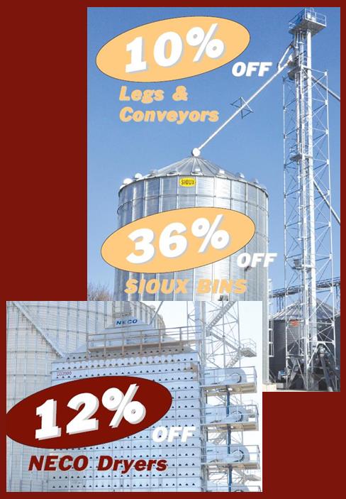 winter discounts grain handling equipment